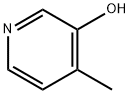3-ヒドロキシ-4-メチルピリジン 化学構造式