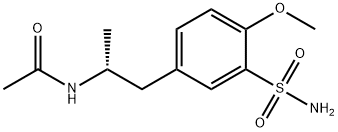 Acetamide,N-[(1R)-2-[3-(aminosulfonyl)-4-methoxyphenyl]-1-methylethyl]- Struktur