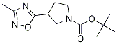 tert-butyl 3-(3-Methyl-1,2,4-oxadiazol-5-yl)pyrrolidine-1-carboxylate Struktur