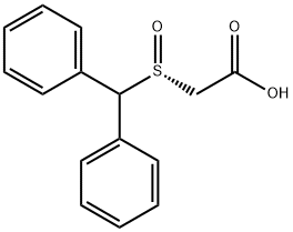 2-[(R)-(二苯基甲基)亚砜]乙酸, 112111-45-2, 结构式