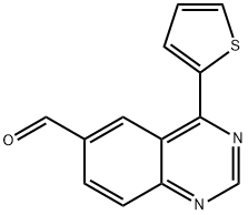 4-(噻吩-2-基)喹唑啉-6-甲醛, 1121529-14-3, 结构式