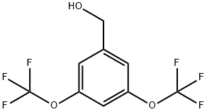 BenzeneMethanol, 3,5-bis(trifluoroMethoxy)- Structure