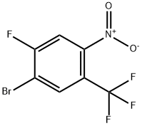 1-溴-2-氟-4-硝基-5-(三氟甲基)苯,1121586-27-3,结构式