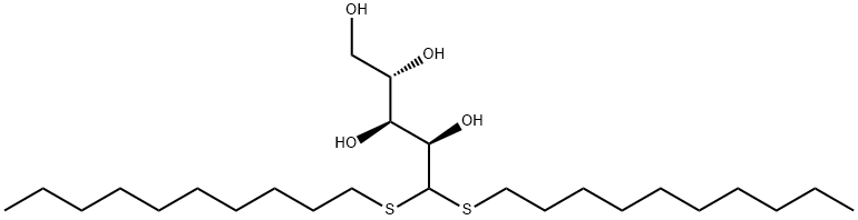 l-Arabinose, didecyl mercaptal Struktur