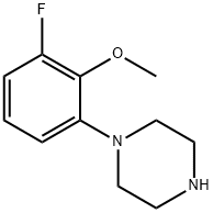1-(3-fluoro-2-Methoxyphenyl)piperazine Struktur