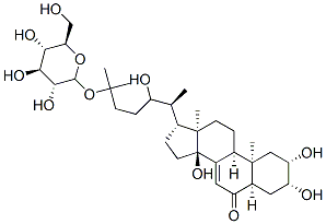 ecdysone 25-O-glucopyranoside Structure