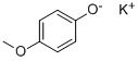 potassium p-methoxyphenolate Structure
