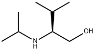 (S)-2-イソプロピルアミノ-3-メチル-1-ブタノール 化学構造式