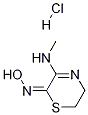 5,6-ジヒドロ-3-(メチルアミノ)-2H-1,4-チアジン-2-オンオキシム塩酸塩 化学構造式