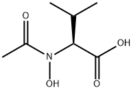 Valine,  N-acetyl-N-hydroxy- Structure