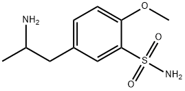 5-(2-氨基丙基)-2-甲氧基苯磺酰胺 结构式