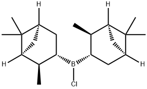 (+)-B-クロロジイソピノカンフェイルボラン (約1.6mol/Lヘキサン溶液) 化学構造式