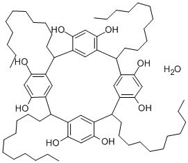 C-UNDECYLCALIX[4]RESORCINARENE MONOHYDRATE Structure