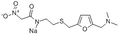 N-[2-[5-(DIMETHYLAMINOMETHYL)-2-FURFURYLTHIO]ETHYL]-2-NITRO-ACETAMIDE SODIUM SALT 化学構造式