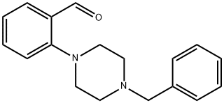 2-(4-ベンジルピペラジノ)ベンゼンカルブアルデヒド 化学構造式