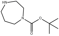 1,4-ジアゼパン-1-カルボン酸TERT-ブチル 化学構造式