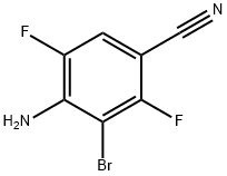 4-AMINO-3-BROMO-2,5-DIFLUOROBENZONITRILE 化学構造式