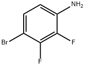 4-ブロモ-2,3-ジフルオロアニリン 化学構造式