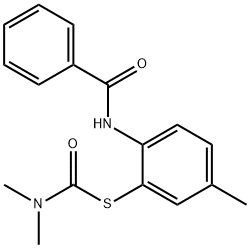 S-(2-BenzoylaMino-5-Methylphenyl)diMethylthiocarbaMic acid|