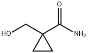 1-(ヒドロキシメチル)シクロプロパンカルボキサミド 化学構造式