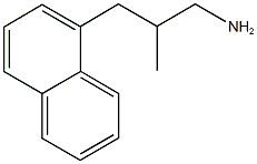 2-メチル-3-(1-ナフチル)-1-プロパンアミン 化学構造式