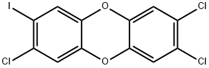 2-iodo-3,7,8-trichlorodibenzo-4-dioxin Struktur