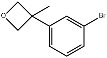 3-(3-Bromophenyl)-3-methyloxetane Struktur