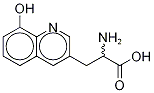 rac (8-Hydroxyquinolin-3-yl)alanine Struktur