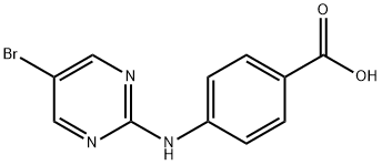 4-((5-溴嘧啶-2-基)氨基)苯甲酸, 1123515-90-1, 结构式