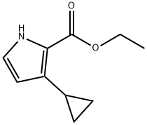 3-环丙基吡咯-2-甲酸乙酯,1123725-69-8,结构式