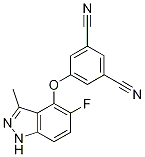 1,3-Benzenedicarbonitrile, 5-[(5-fluoro-3-Methyl-1H-indazol-4-yl)oxy]-|
