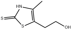 2-(2-巯基-4-甲基-5-噻唑基)乙醇 结构式