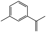 3-(1-メチルエテニル)トルエン 化学構造式