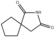 2-氮杂螺[4.4]壬烷-1,3-二酮, 1124-95-4, 结构式