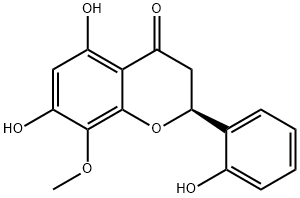 2',5,7-Trihydroxy-8-methoxyflavane 化学構造式