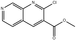 2-クロロ-1,7-ナフチリジン-3-カルボン酸メチル 化学構造式