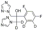 四氘代氟康唑 结构式