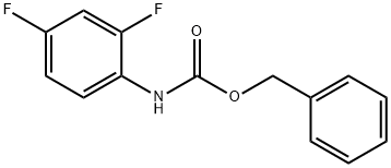 (2,4-二氟-苯基)-氨基甲酸苄酯 结构式