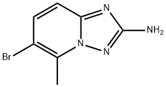 6-BroMo-5-Methyl-[1,2,4]triazolo[1,5-a]pyridin-2-aMine Structure