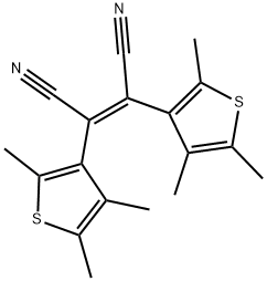 cis-1,2-ジシアノ-1,2-ビス(2,4,5-トリメチル-3-チエニル)エテン 化学構造式