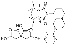 タンドスピロンクエン酸塩 化学構造式