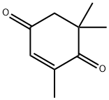 2,6,6-Trimethyl-2-cyclohexene-1,4-dione Struktur