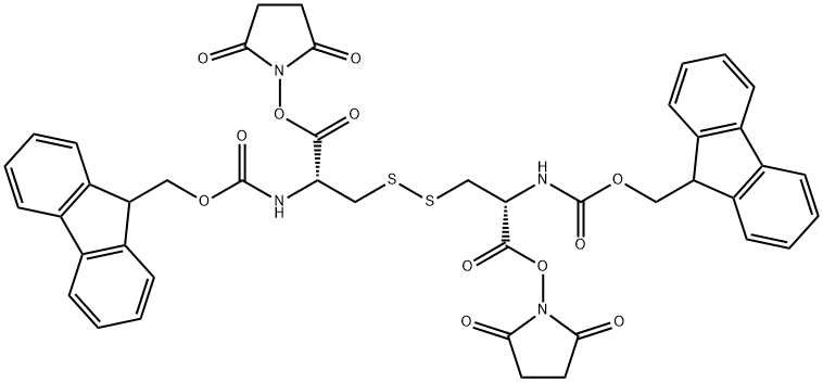 (Fmoc-Cys-OSu)2, (Disulfide bond), 112514-60-0, 结构式