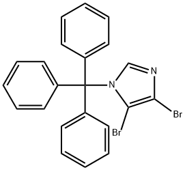4,5-二溴-1-三苯甲基-1H-咪唑,112517-23-4,结构式