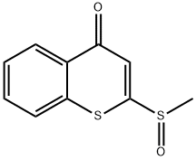 4H-1-Benzothiopyran-4-one, 2-(methylsulfinyl)- Structure