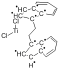 亚乙基双(1-茚基)钛二氯化物 结构式