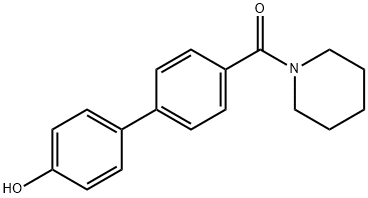 4-[4-(Piperidine-1-carbonyl)phenyl]phenol Structure
