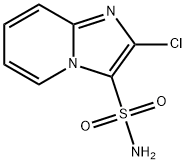 ２クロロイミダゾ［１，２ａ］ピリジン３スルホンアミド 化学構造式