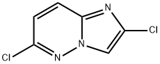 2,6-ジクロロイミダゾ[1,2-B]ピリダジン 化学構造式