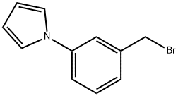 1-[3-(ブロモメチル)フェニル]-1H-ピロール 化学構造式